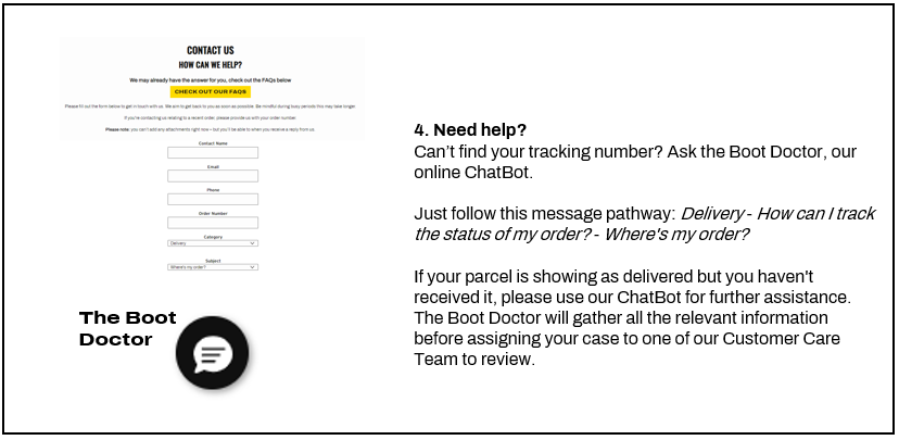 How do I track my delivery Ireland RoE